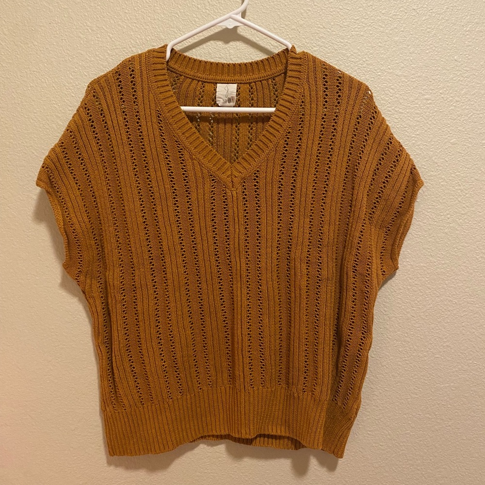 Orange sweater top
